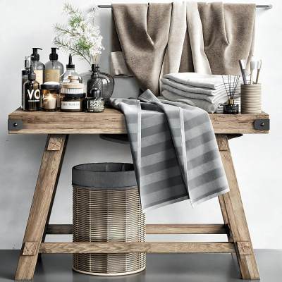 侘寂风浴室洗浴用品